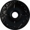 Ekena Millwork Kent Ceiling Medallion (Fits Canopies up to 5"), Hand-Painted Jet Black, 18"OD x 3 1/2"ID x 1 1/4"P CM18KEBLF - alternate 1